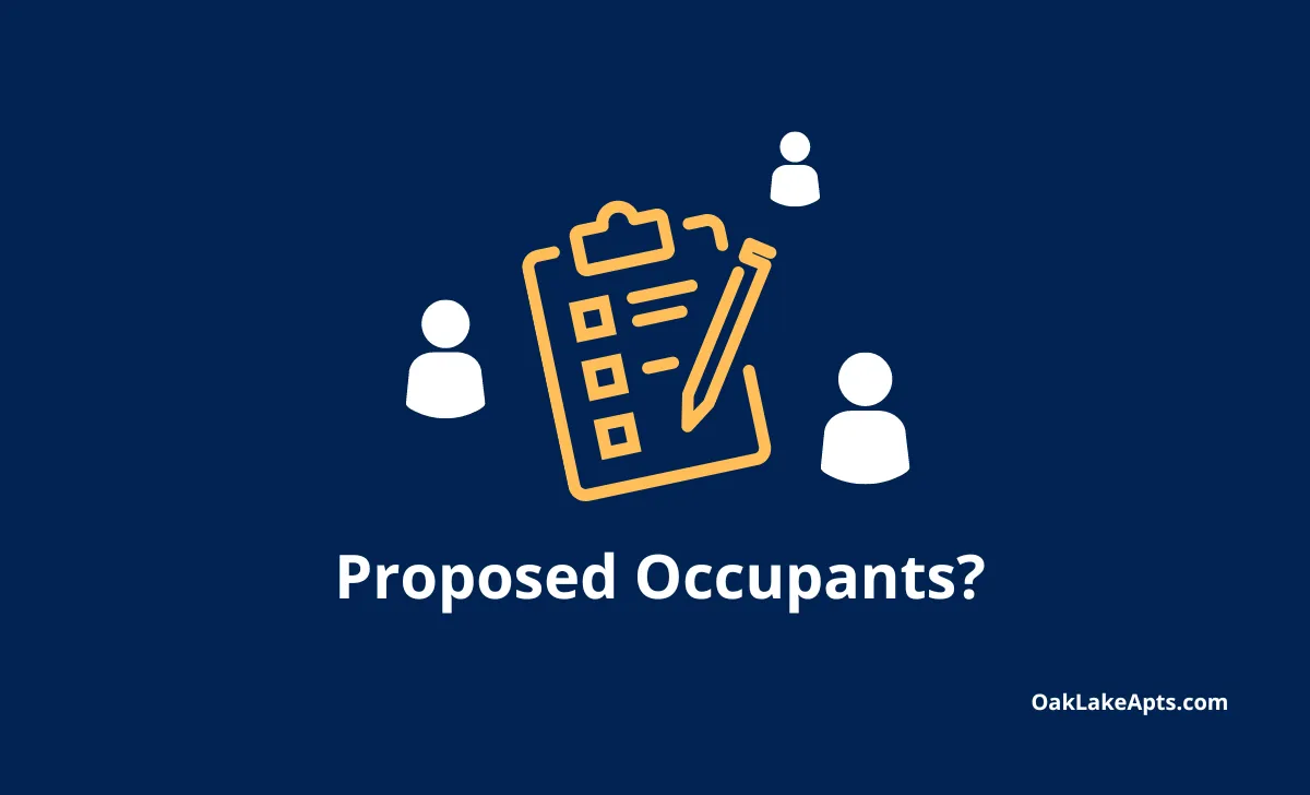What Does Proposed Occupants Mean On A Rental Application